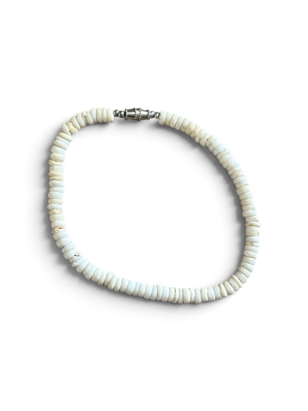 Vintage 70’s Puka Shell Beaded Bracelet or Anklet Unisex